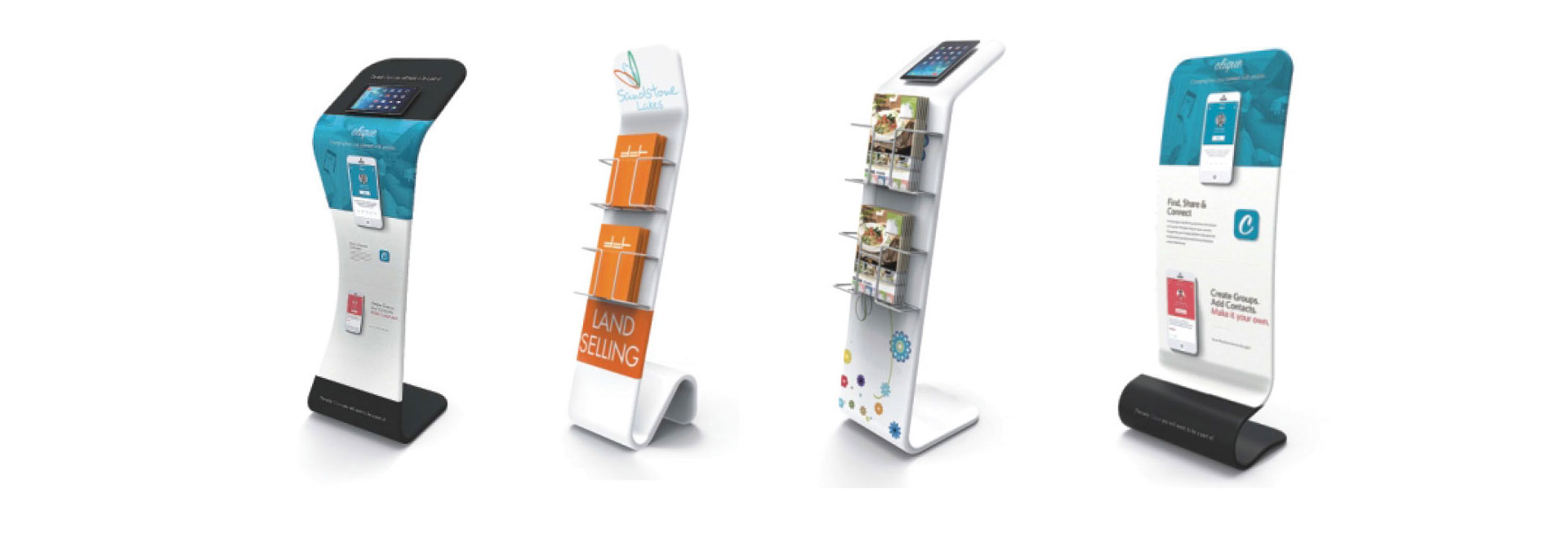 Porte-brochures personnalisées pour kiosques d’exposition – Montréal, Québec