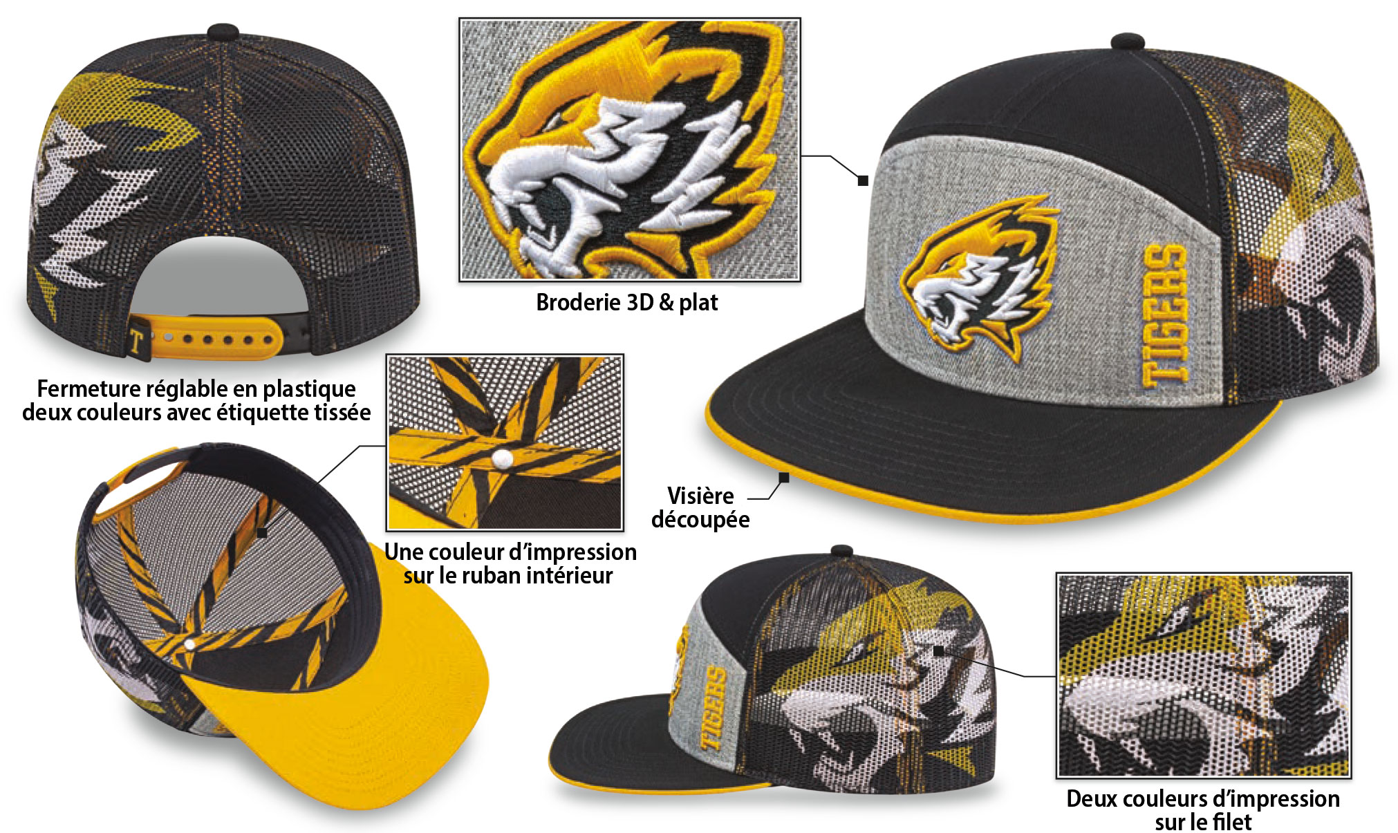Casquettes sur mesure Terrebonne Montréal Québec