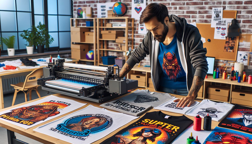 decoration de t-shirts en sérigraphie, DTF et broderie.