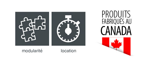 Kiosques modulaires fabriqués au Canada