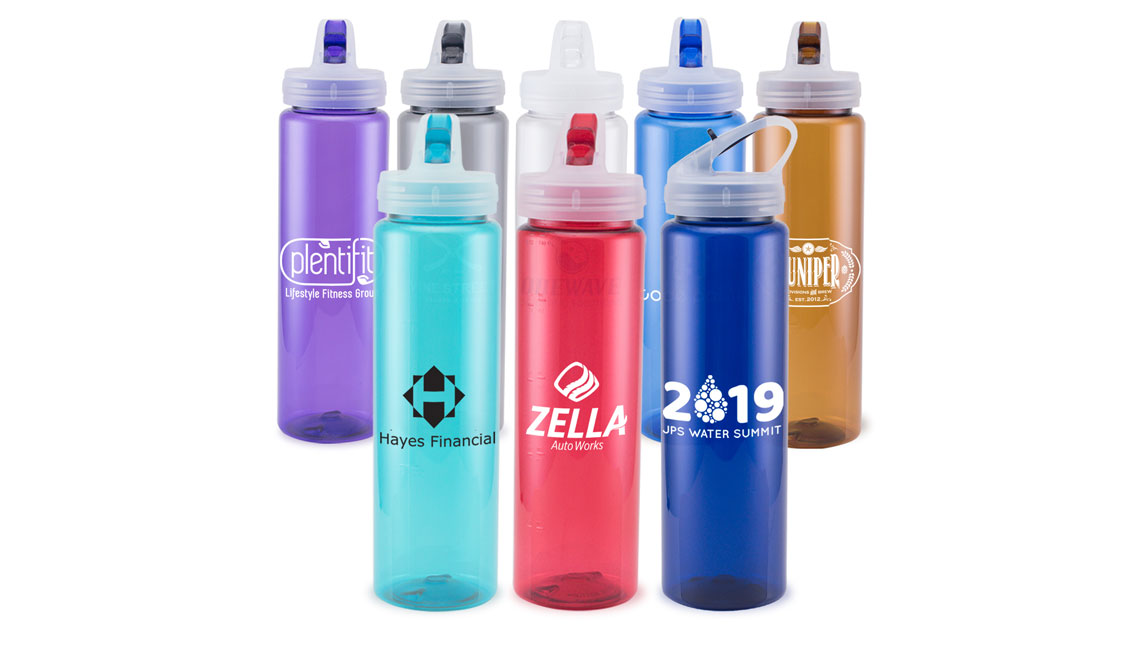 Bouteilles promotionnelles imprimées avec logo au Québec
