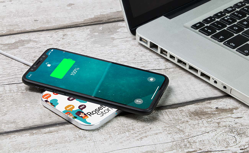 Chargeurs sans fil personnalisés avec logo pour entreprises au Québec
