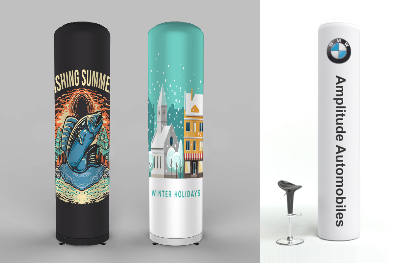Totem gonflable ou tube gonflable