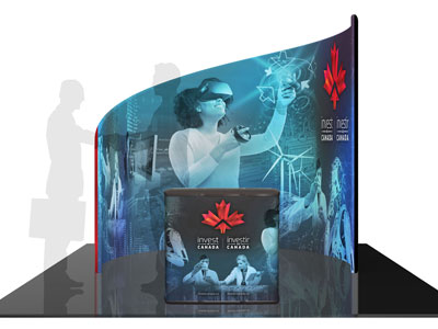 Impression kiosque d'exposition à Montréal Terrebonne